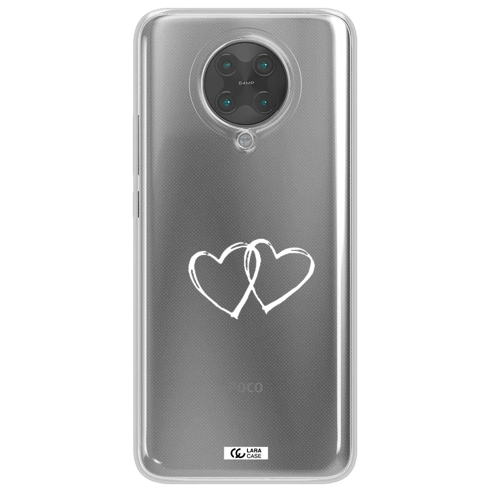 Heart Couple Xiaomi Poco F2 Pro Clear TPU Case