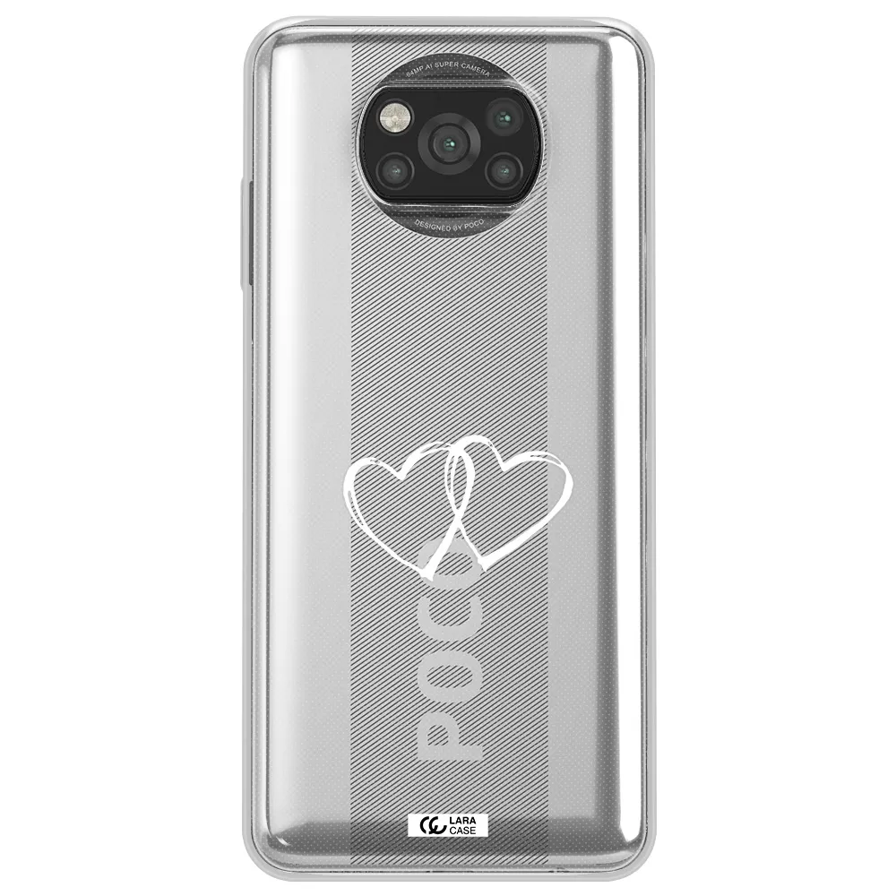 Heart Couple Xiaomi Poco X3 Clear TPU Case