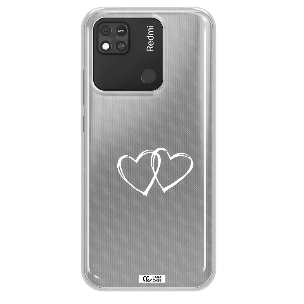 Heart Couple Xiaomi Redmi 10A Clear TPU Case