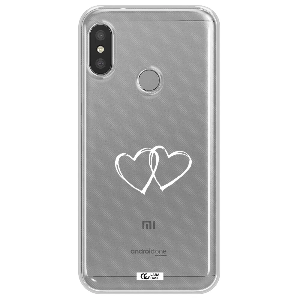 Heart Couple Xiaomi Redmi 6 Pro Clear TPU Case