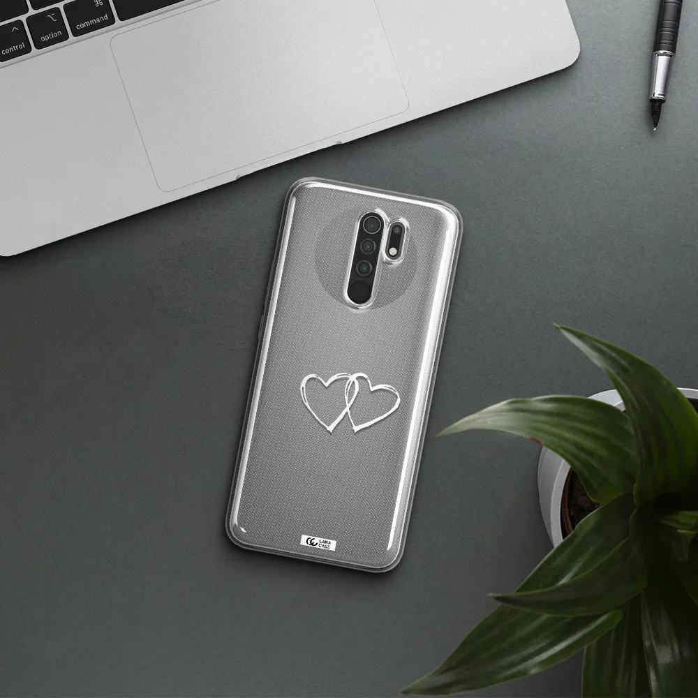 Heart Couple Xiaomi Redmi 9 Clear TPU Case