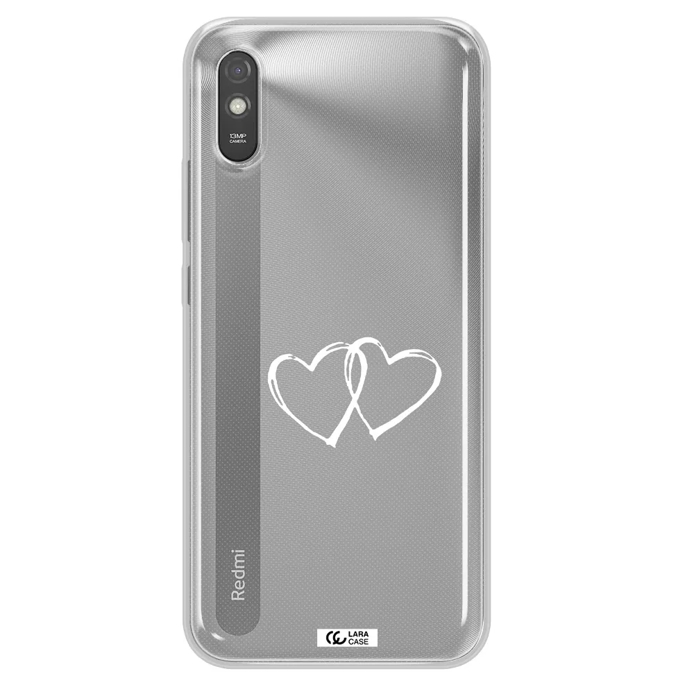 Heart Couple Xiaomi Redmi 9A Clear TPU Case