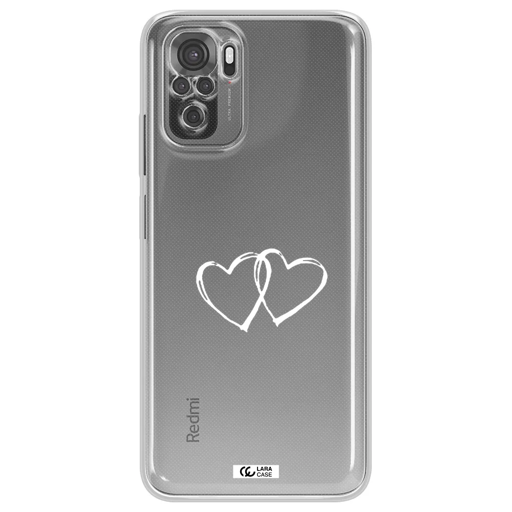 Heart Couple Xiaomi Redmi Note 10S Clear Tpu Case