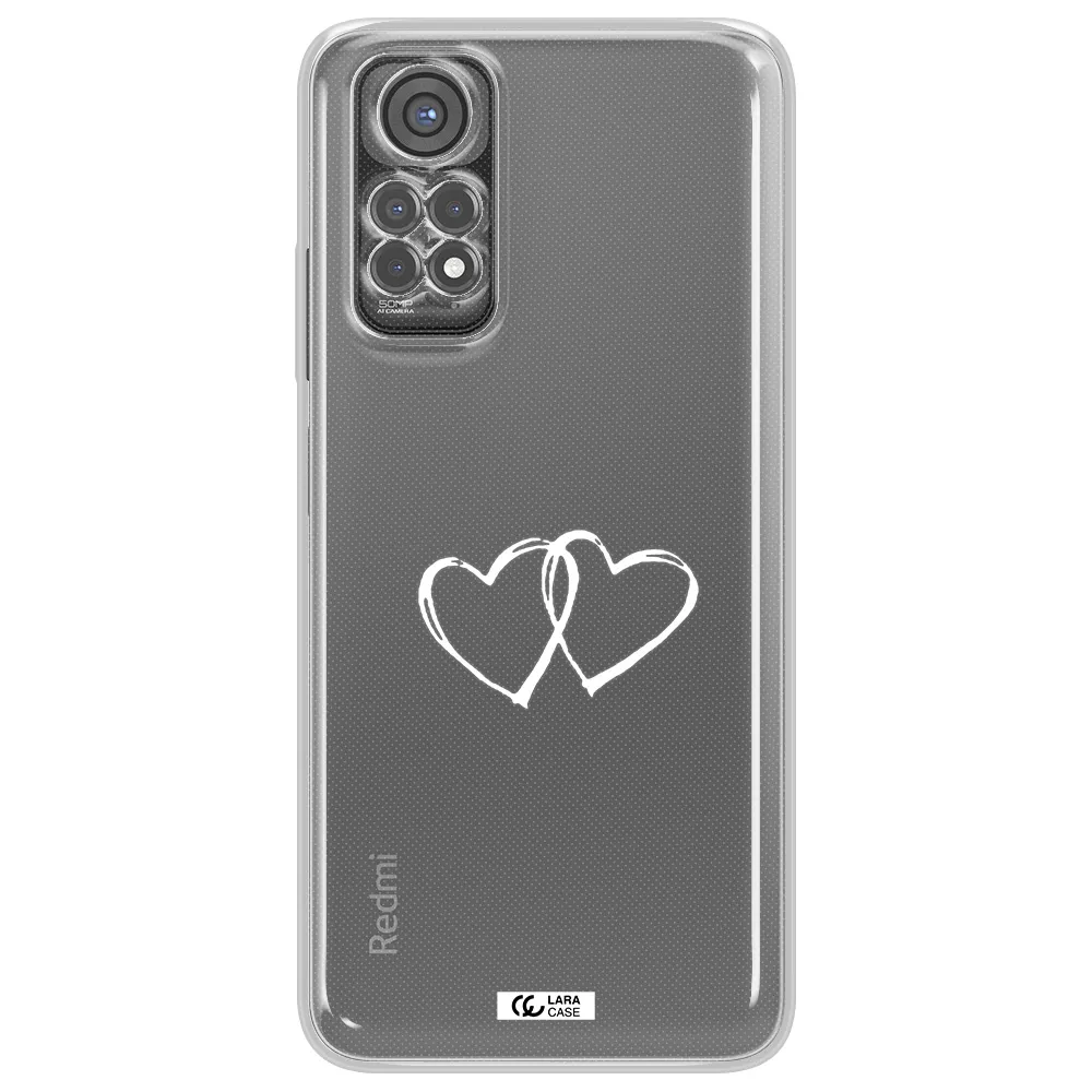 Heart Couple Xiaomi Redmi Note 11S Clear Tpu Case