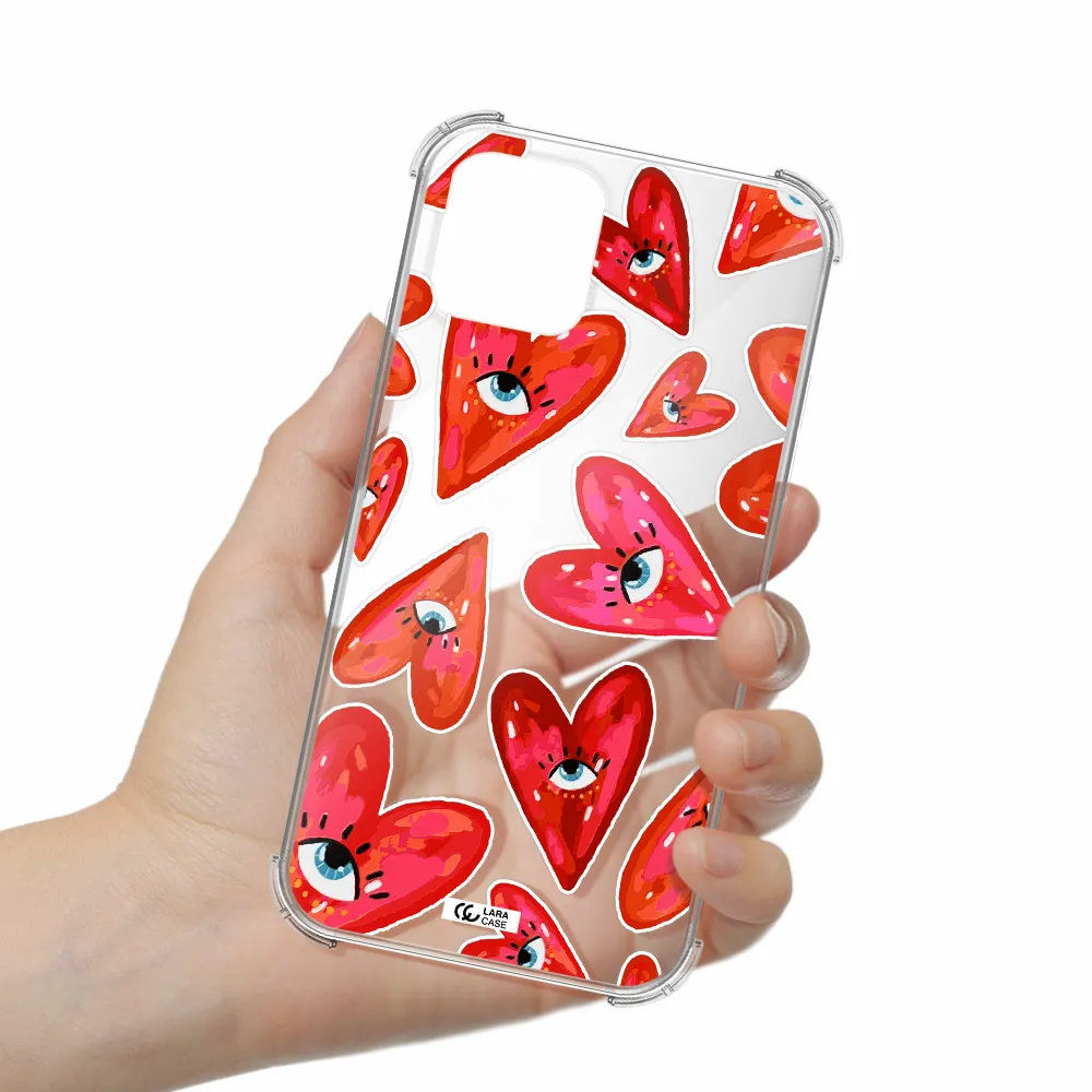 Evil Eye Heart Apple iPhone 11 pro Clear PC Case