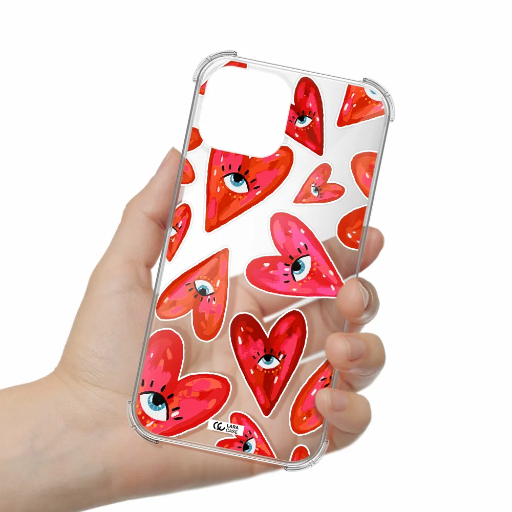 Evil Eye Heart Apple iPhone 13 Clear PC Case