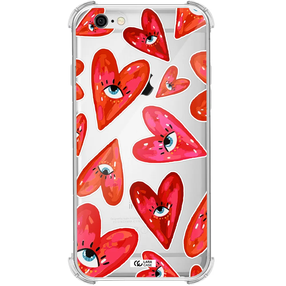 Evil Eye Heart Apple iPhone 6 Clear PC Case