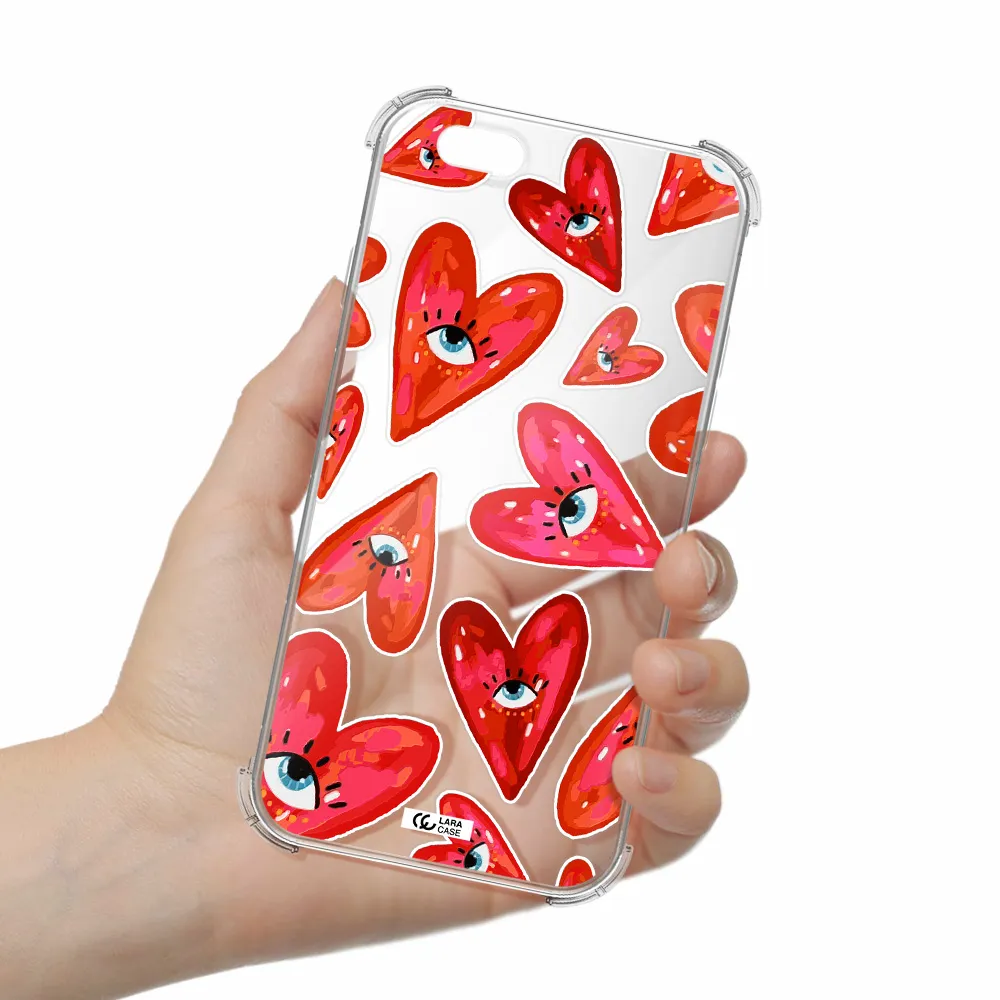 Evil Eye Heart Apple iPhone 6 Clear PC Case