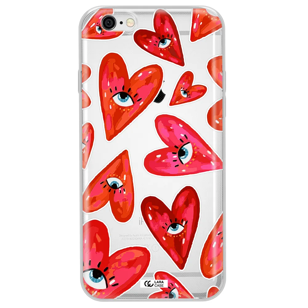 Evil Eye Heart Apple iPhone 6 Clear TPU Case