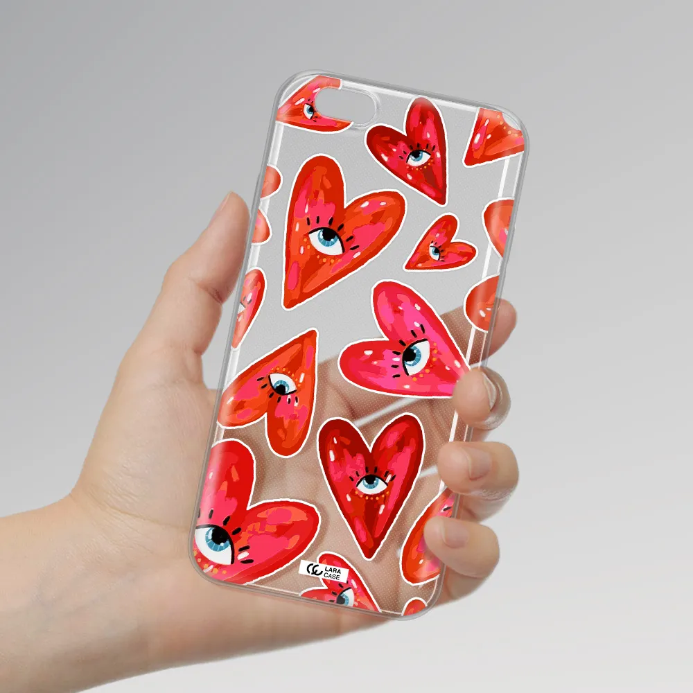 Evil Eye Heart Apple iPhone 6 Clear TPU Case