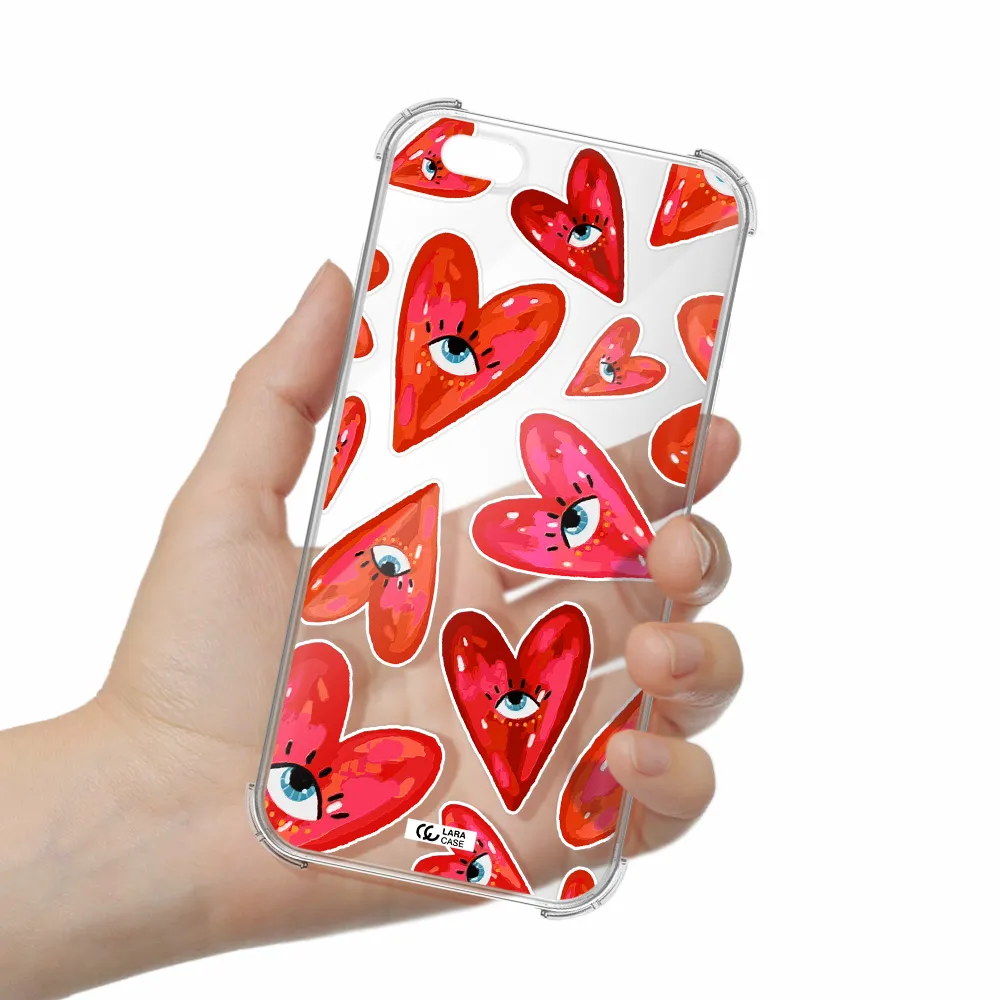 Evil Eye Heart Apple iPhone 6S Clear PC Case