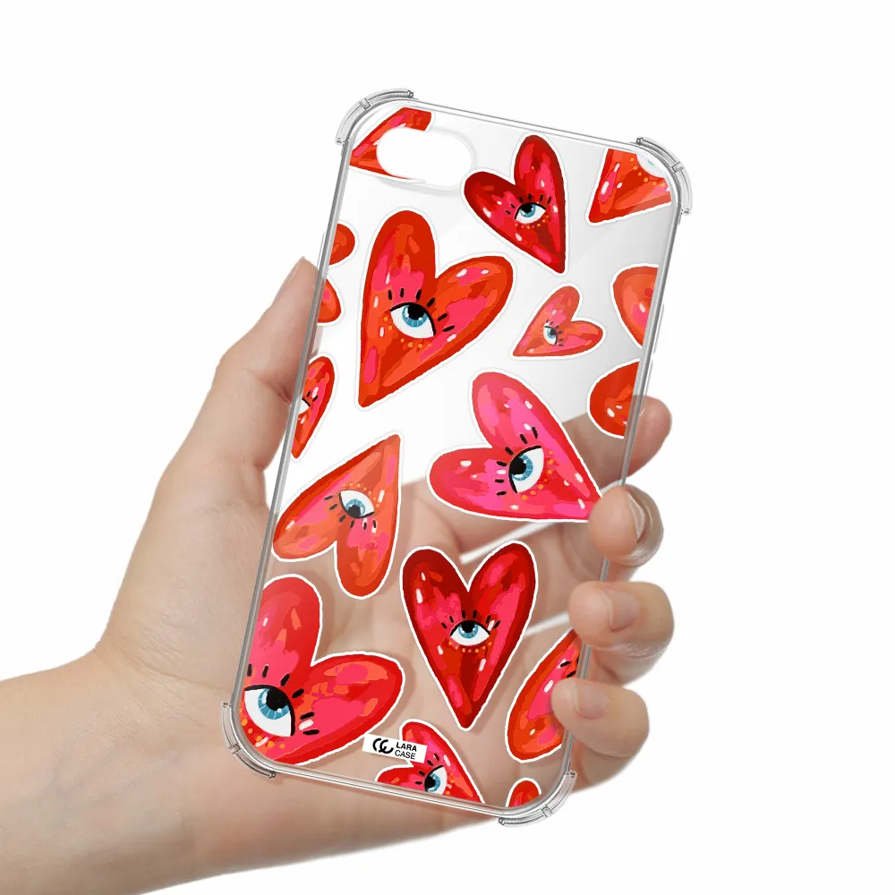 Evil Eye Heart Apple iPhone 7 Clear PC Case