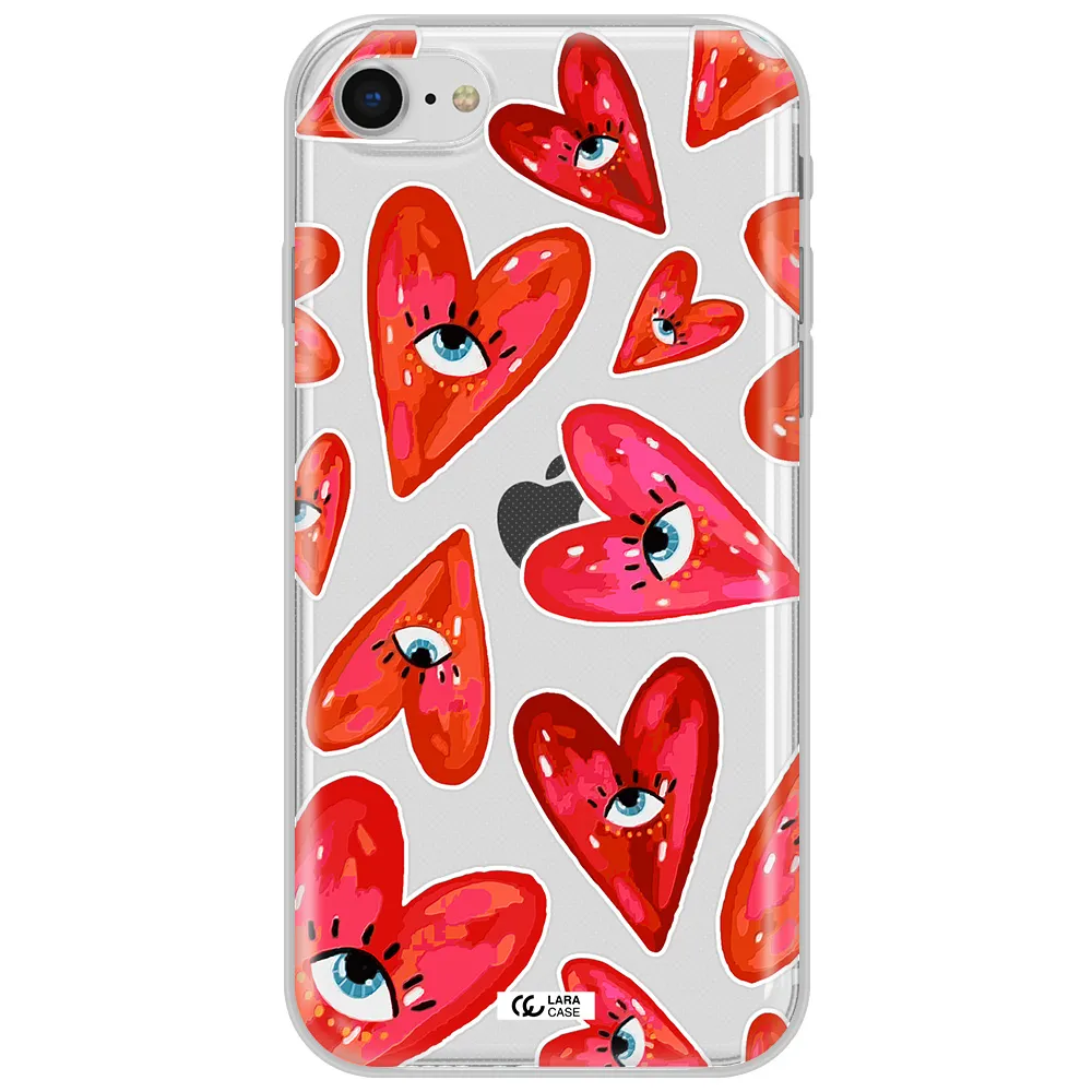 Evil Eye Heart Apple Iphone Se 2020 Clear Tpu Case