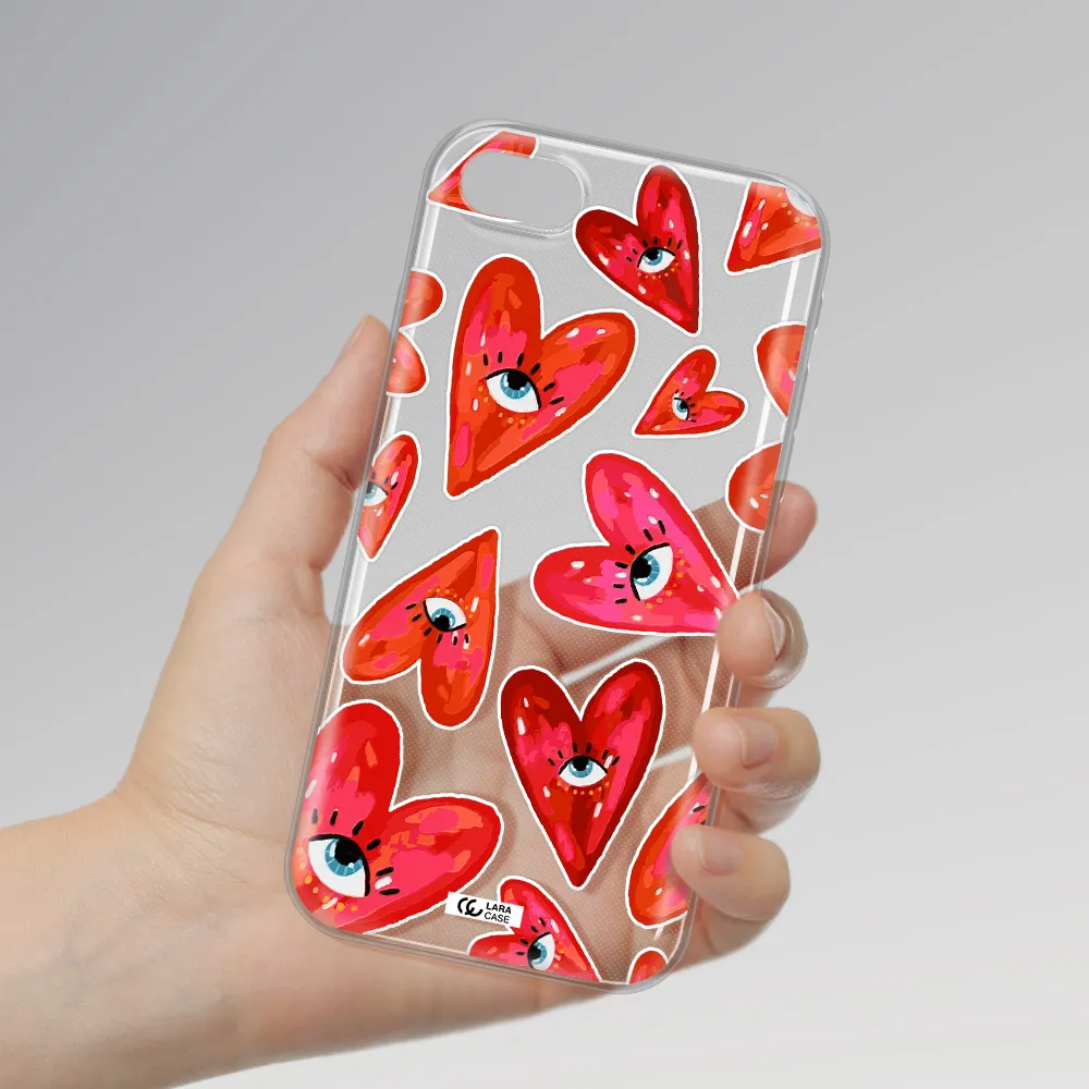 Evil Eye Heart Apple Iphone Se 2020 Clear Tpu Case
