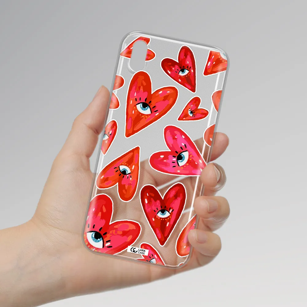 Evil Eye Heart Huawei Honor 8S Clear TPU Case