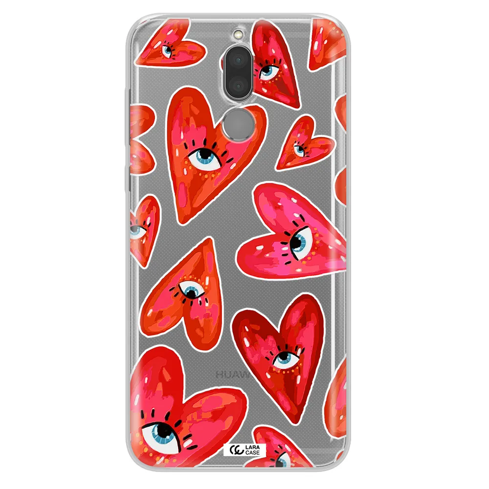 Evil Eye Heart Huawei Mate 10 Lite Clear TPU Case