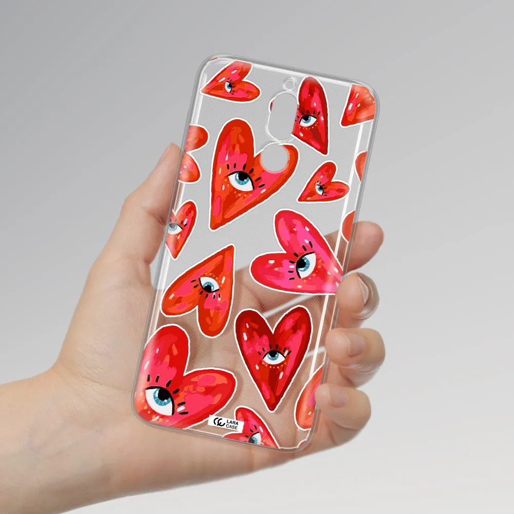 Evil Eye Heart Huawei Mate 10 Lite Clear TPU Case