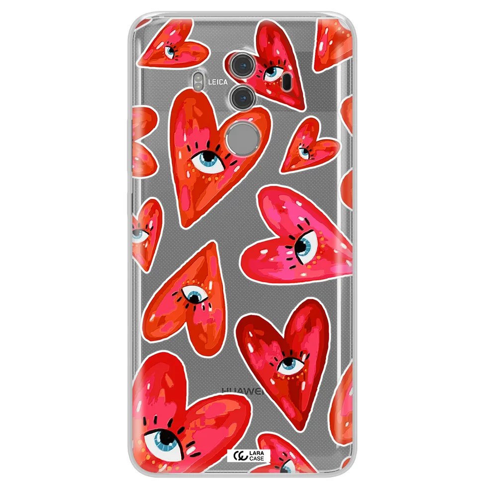 Evil Eye Heart Huawei Mate 10 Pro Clear TPU Case