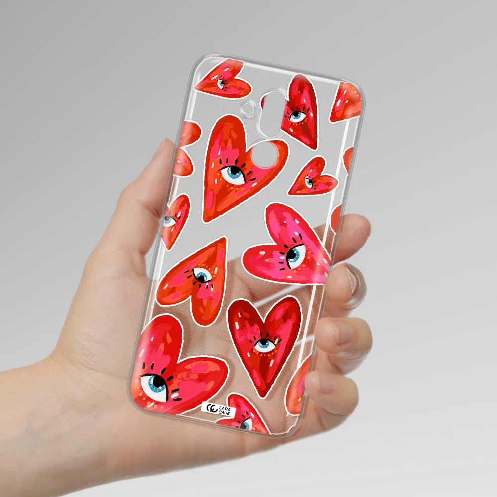 Evil Eye Heart Huawei Mate 20 Lite Clear TPU Case