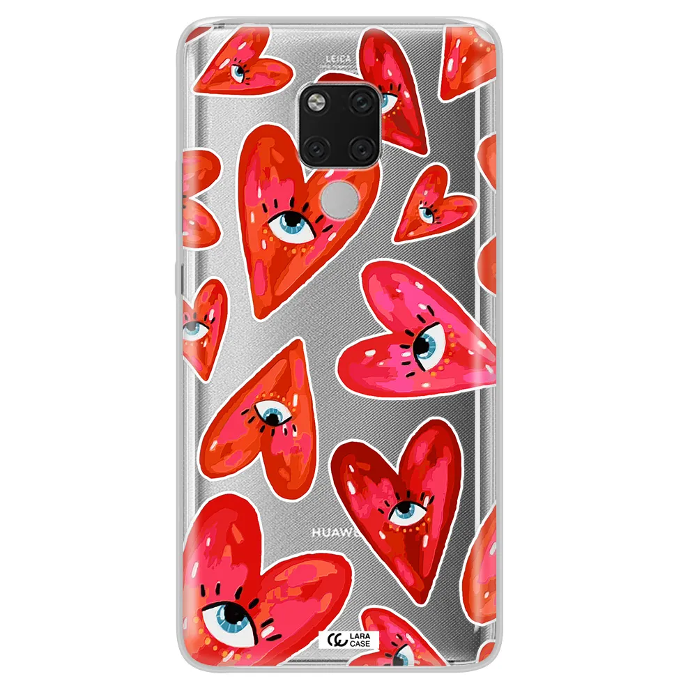Evil Eye Heart Huawei Mate 20X Clear TPU Case