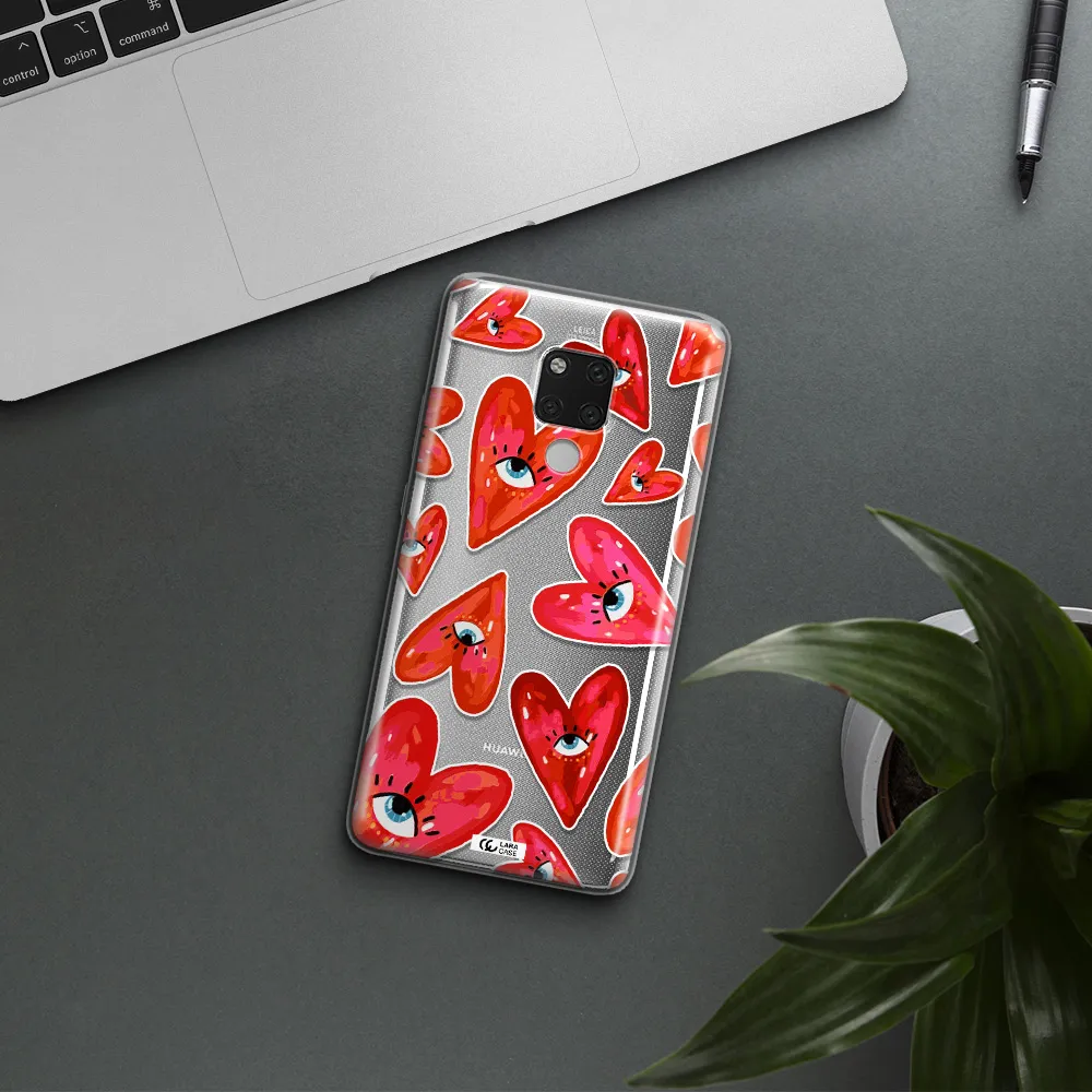 Evil Eye Heart Huawei Mate 20X Clear TPU Case