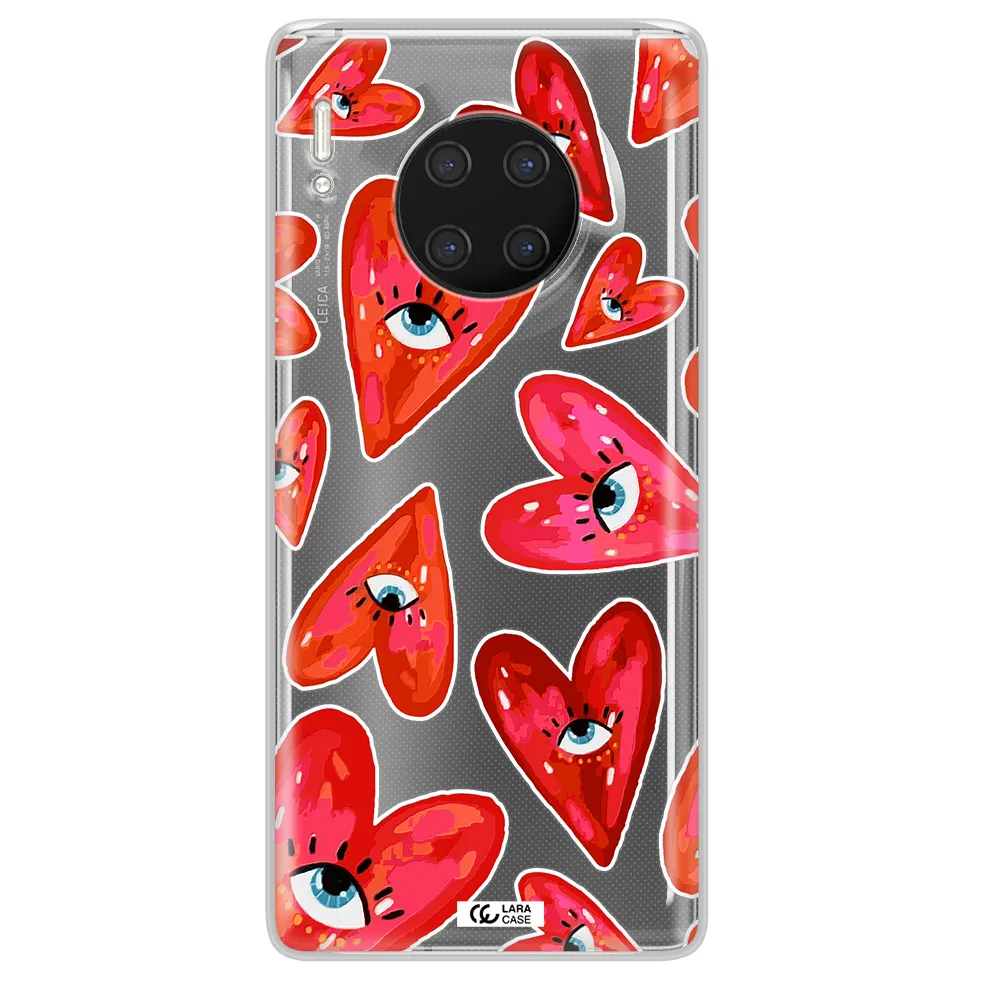 Evil Eye Heart Huawei Mate 30 Pro Clear TPU Case