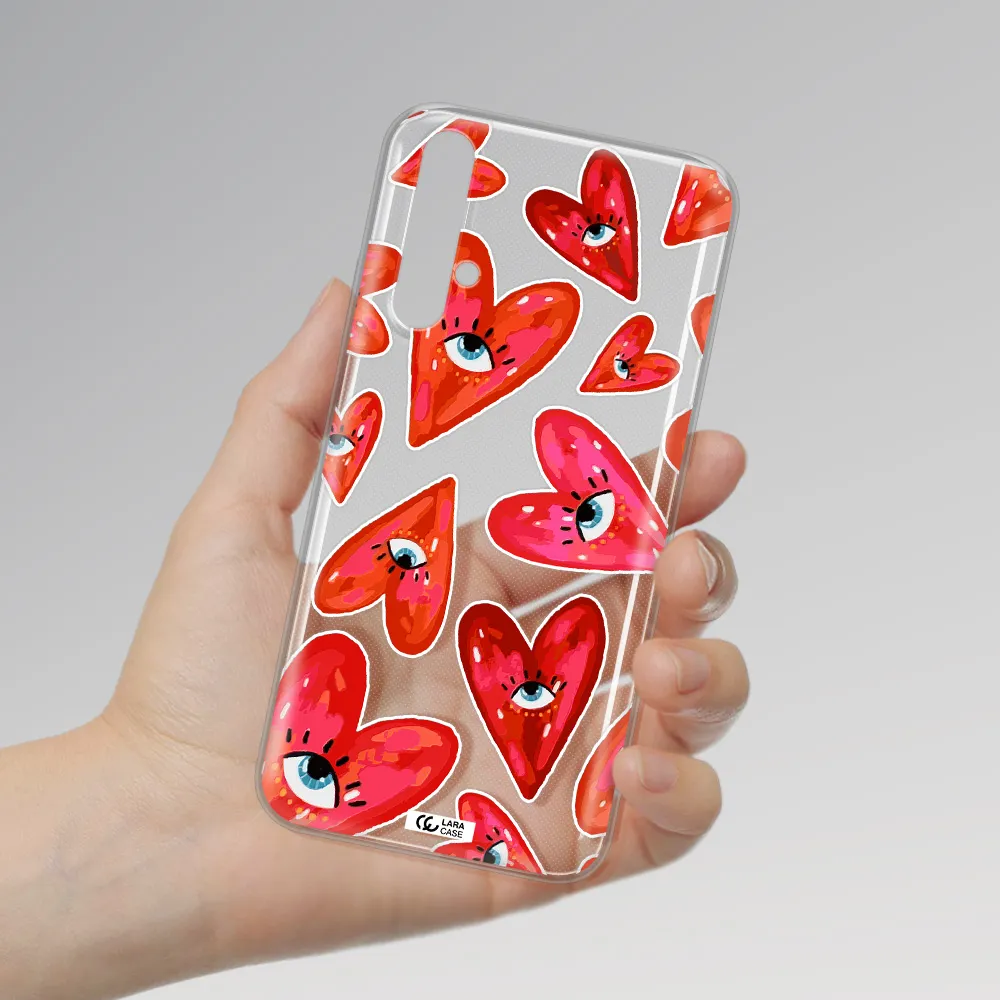 Evil Eye Heart Huawei Nova 5t Clear TPU Case