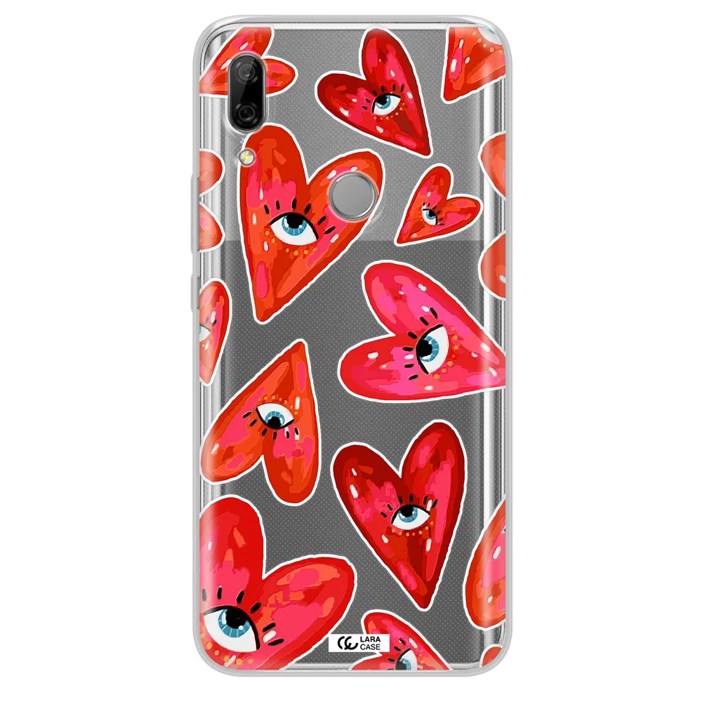 Evil Eye Heart Huawei P Smart Z Clear TPU Case