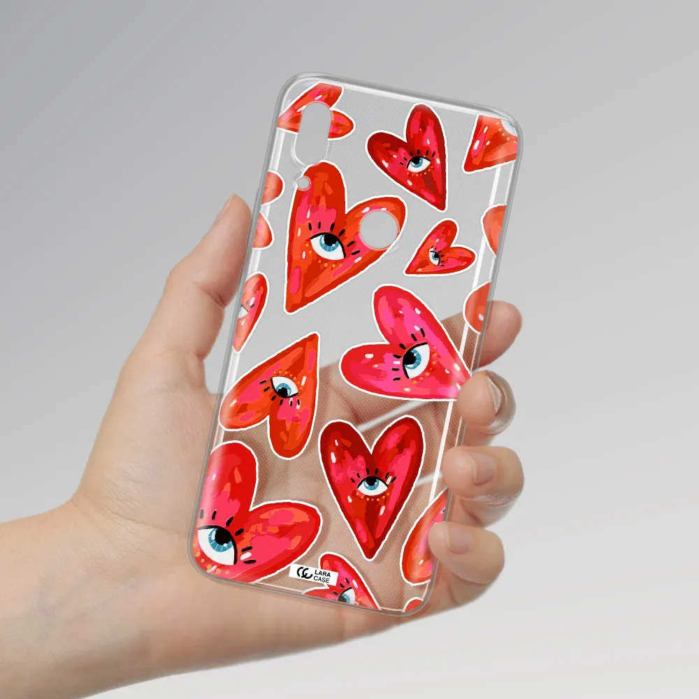Evil Eye Heart Huawei P Smart Z Clear TPU Case