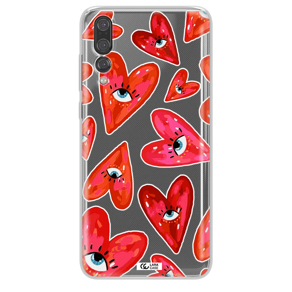Evil Eye Heart Huawei P20 Pro Clear TPU Case