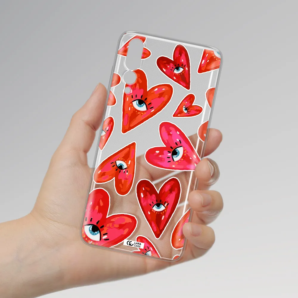 Evil Eye Heart Huawei P20 Pro Clear TPU Case