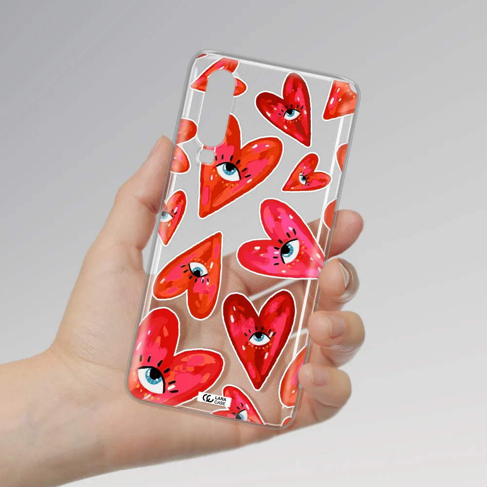 Evil Eye Heart Huawei P30 Clear TPU Case