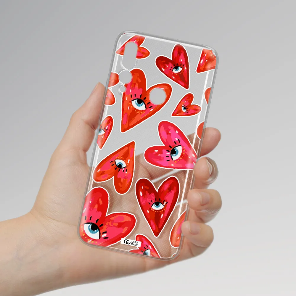 Evil Eye Heart Huawei Y9 Prime 2019 Clear TPU Case