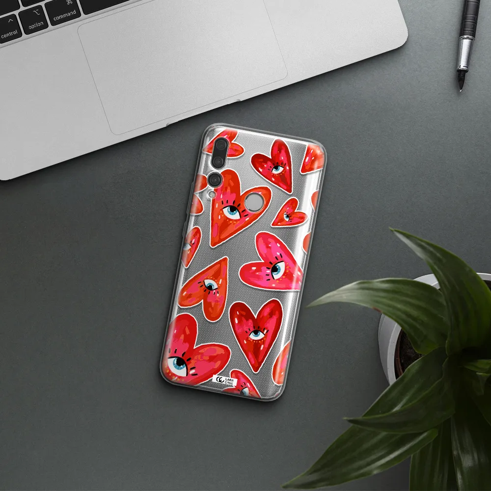 Evil Eye Heart Huawei Y9 Prime 2019 Clear TPU Case