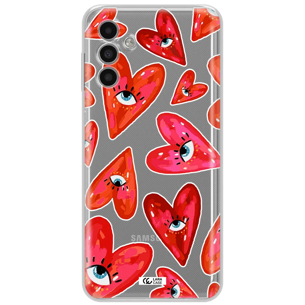 Evil Eye Heart Samsung A13 5G Clear Tpu Case