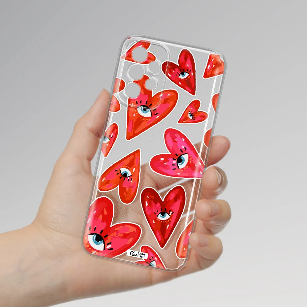 Evil Eye Heart Samsung A23 5G Clear Tpu Case