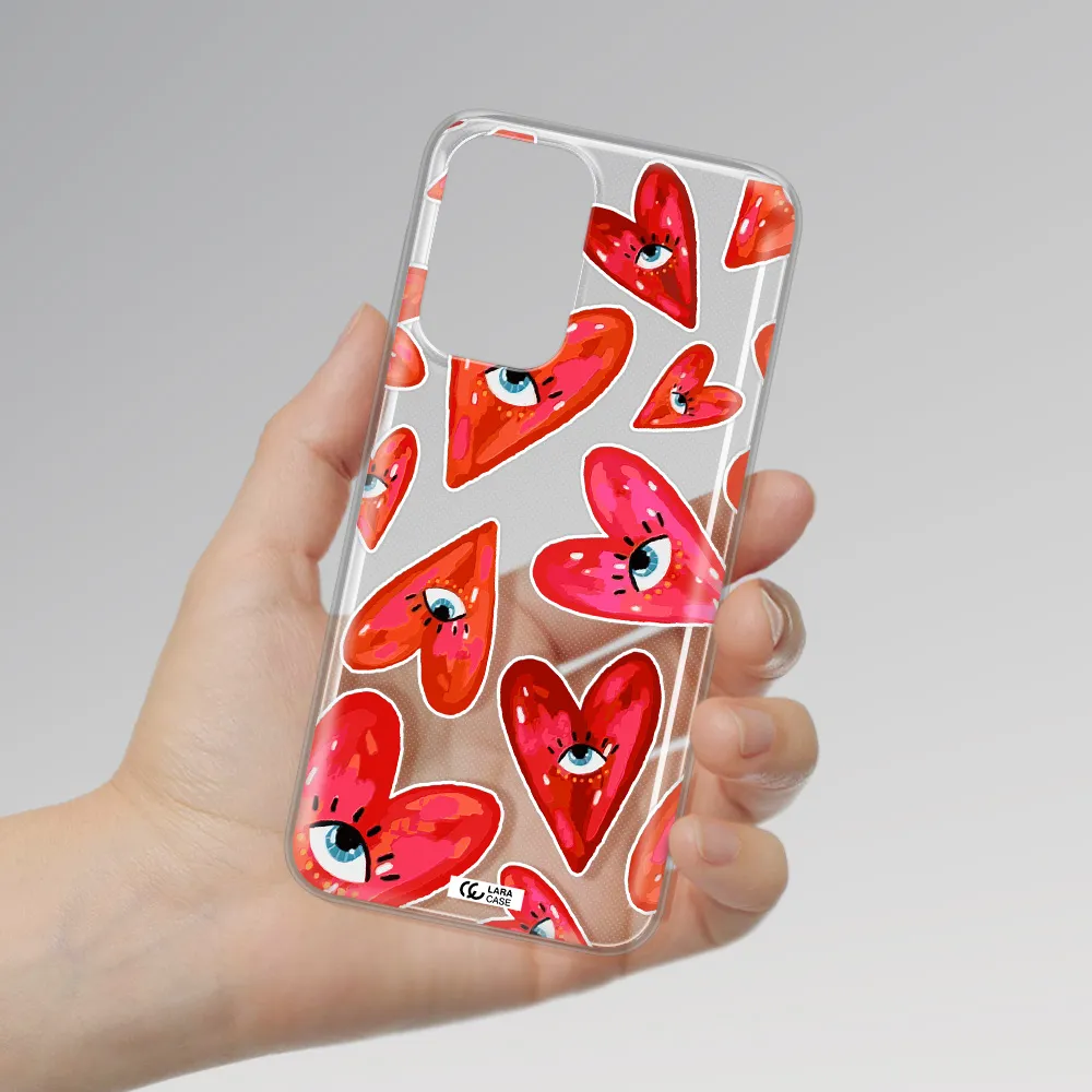 Evil Eye Heart Samsung A33 Clear TPU Case