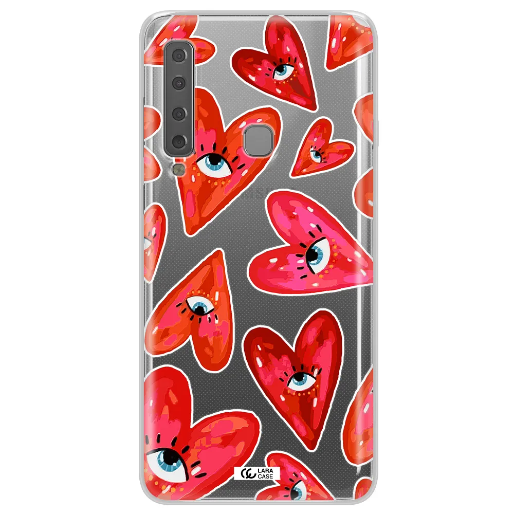 Evil Eye Heart Samsung A9 2018 Clear TPU Case