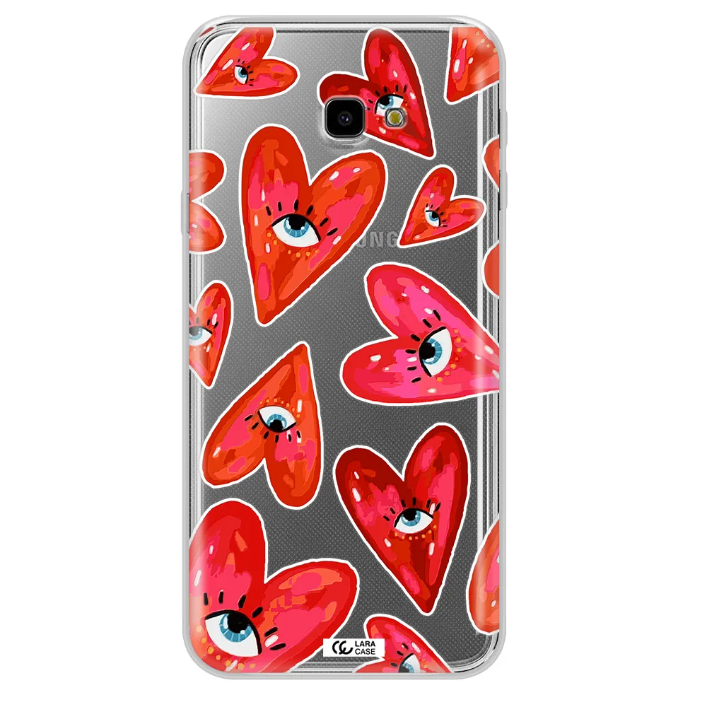 Evil Eye Heart Samsung J4 Plus Clear TPU Case
