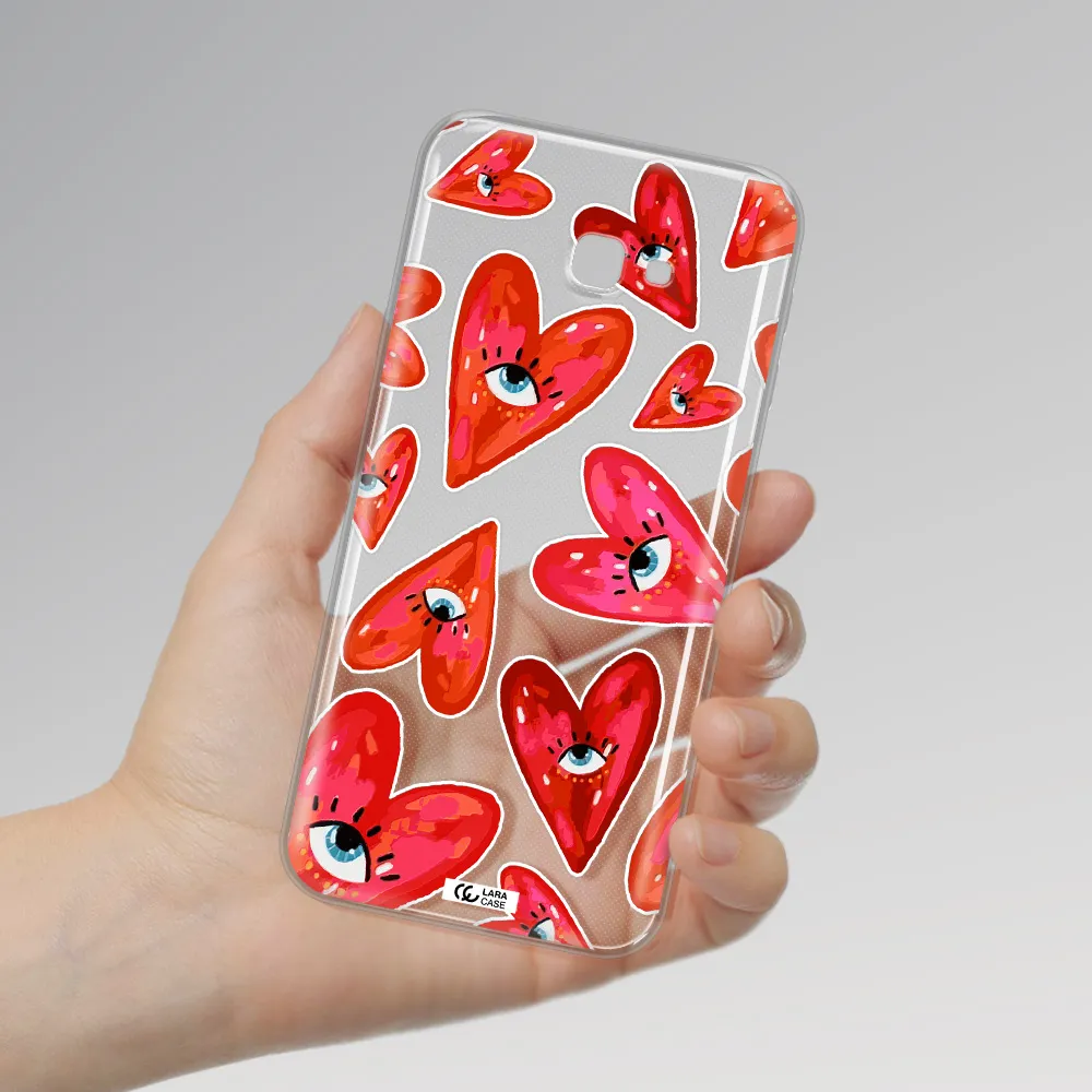 Evil Eye Heart Samsung J4 Plus Clear TPU Case