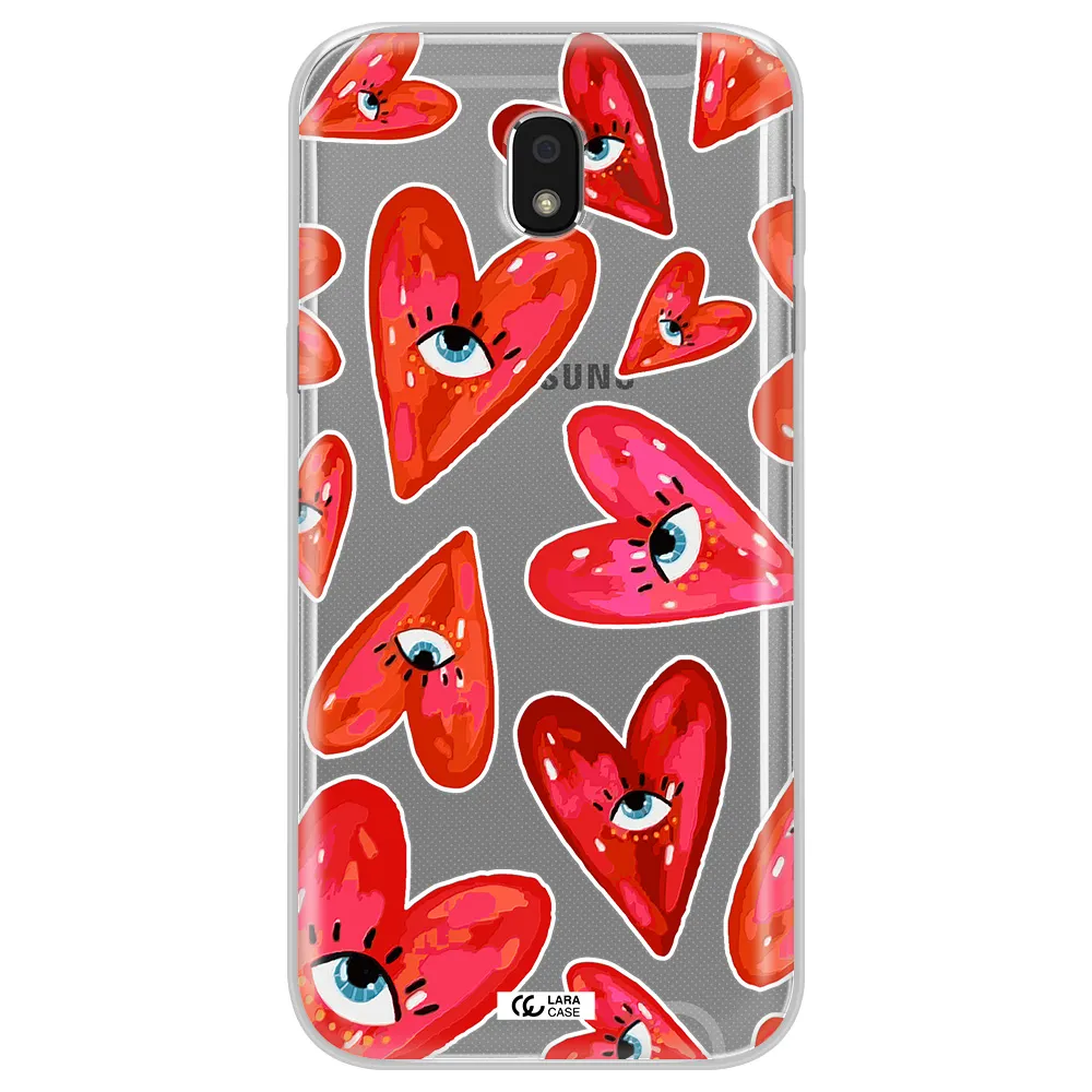 Evil Eye Heart Samsung J5 2017 Clear TPU Case