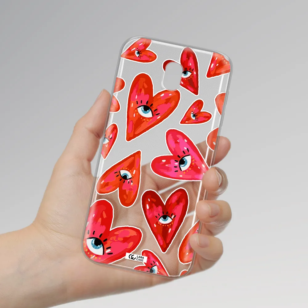 Evil Eye Heart Samsung J5 2017 Clear TPU Case