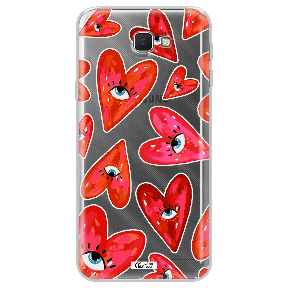 Evil Eye Heart Samsung J5 Prime Clear TPU Case