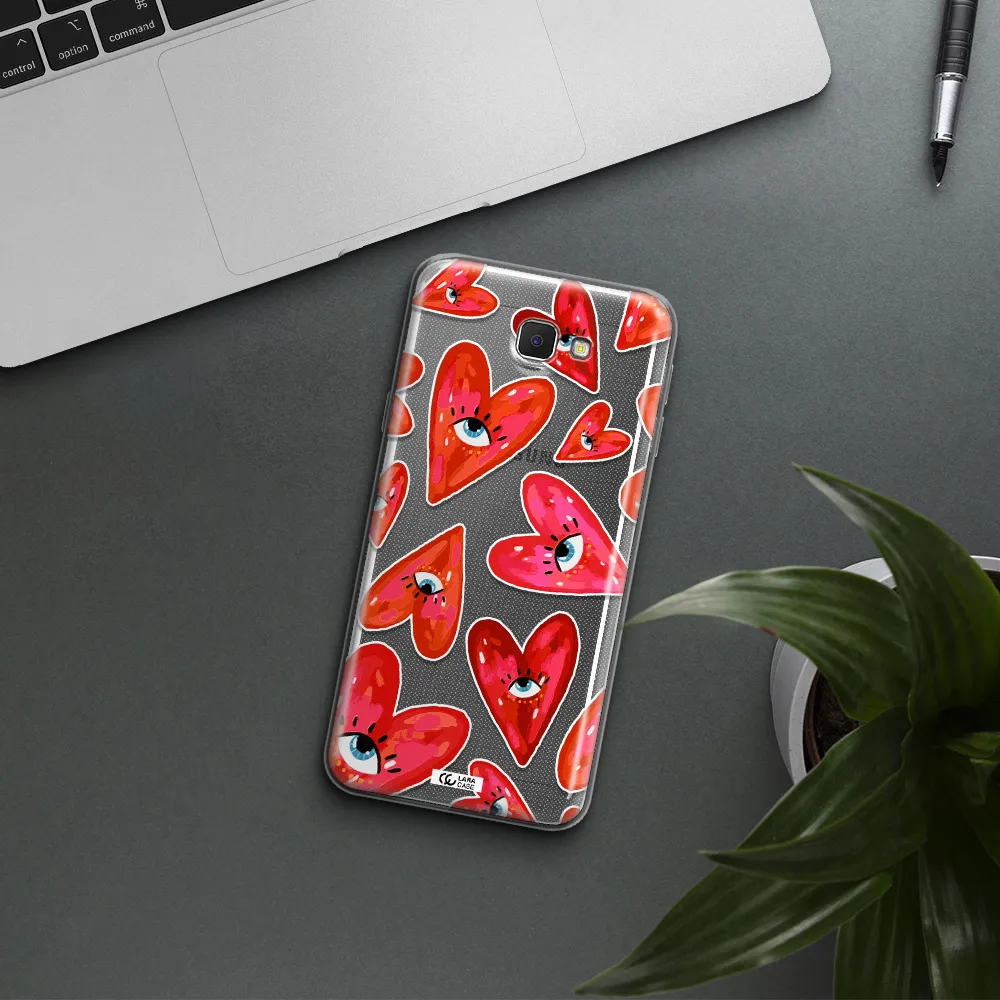 Evil Eye Heart Samsung J5 Prime Clear TPU Case