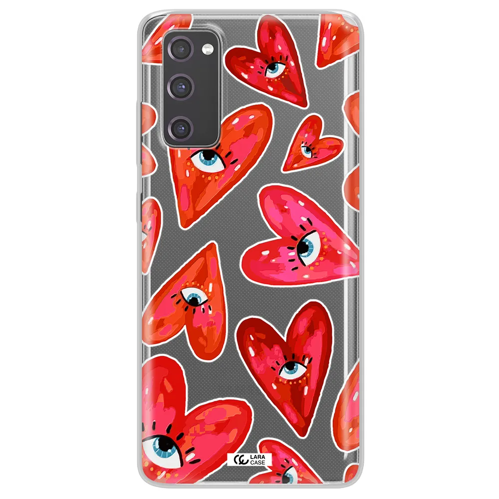 Evil Eye Heart Samsung S20 Fe Clear TPU Case