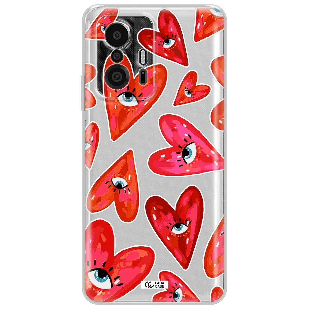 Evil Eye Heart Xiaomi 11T Pro Clear Tpu Case