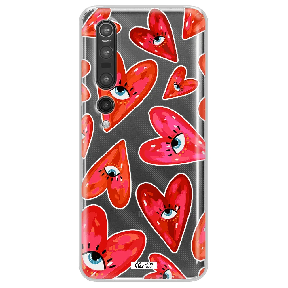 Evil Eye Heart Xiaomi Mi 10 Pro Clear TPU Case
