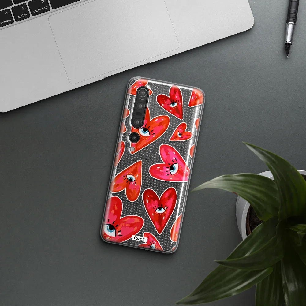 Evil Eye Heart Xiaomi Mi 10 Pro Clear TPU Case