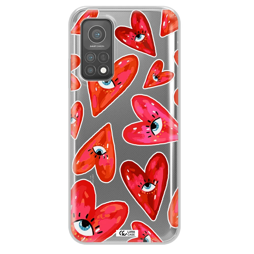 Evil Eye Heart Xiaomi Mi 10 T Pro Clear TPU Case