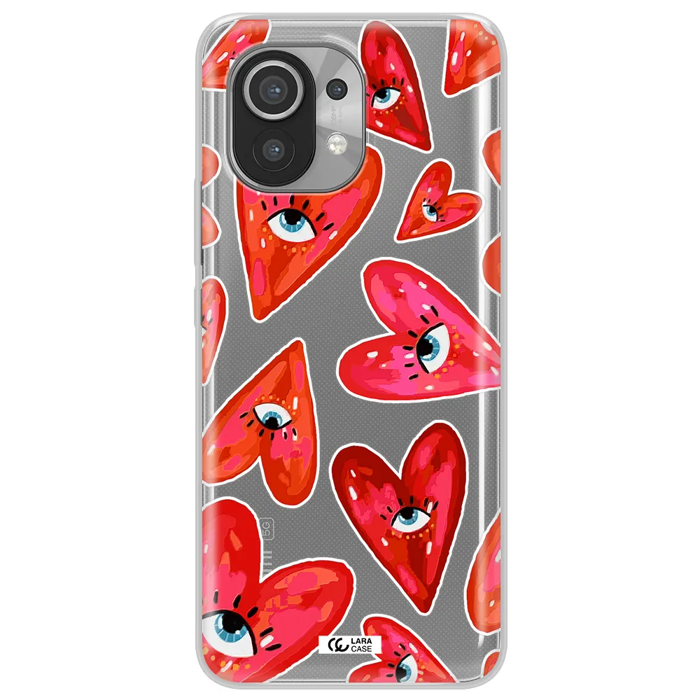 Evil Eye Heart Xiaomi Mi 11 Clear TPU Case
